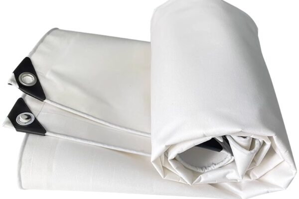 Using Waterproof Tarpaulins for Hiking Base Camps white tarpaulin