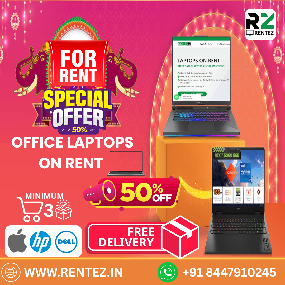 Laptops on Rent in Delhi